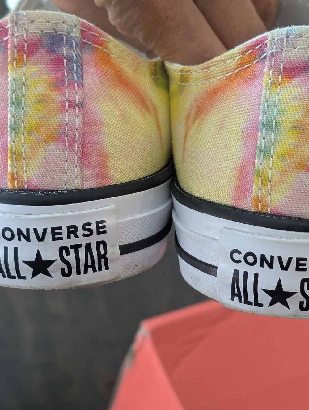 Converse Low Top All Star Multi Color Tie-dye Size 7 Sneakers - Picture 5 of 8